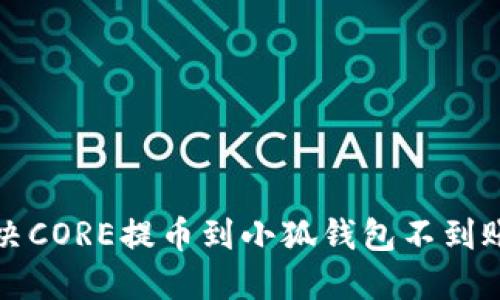 如何解决CORE提币到小狐钱包不到账的问题